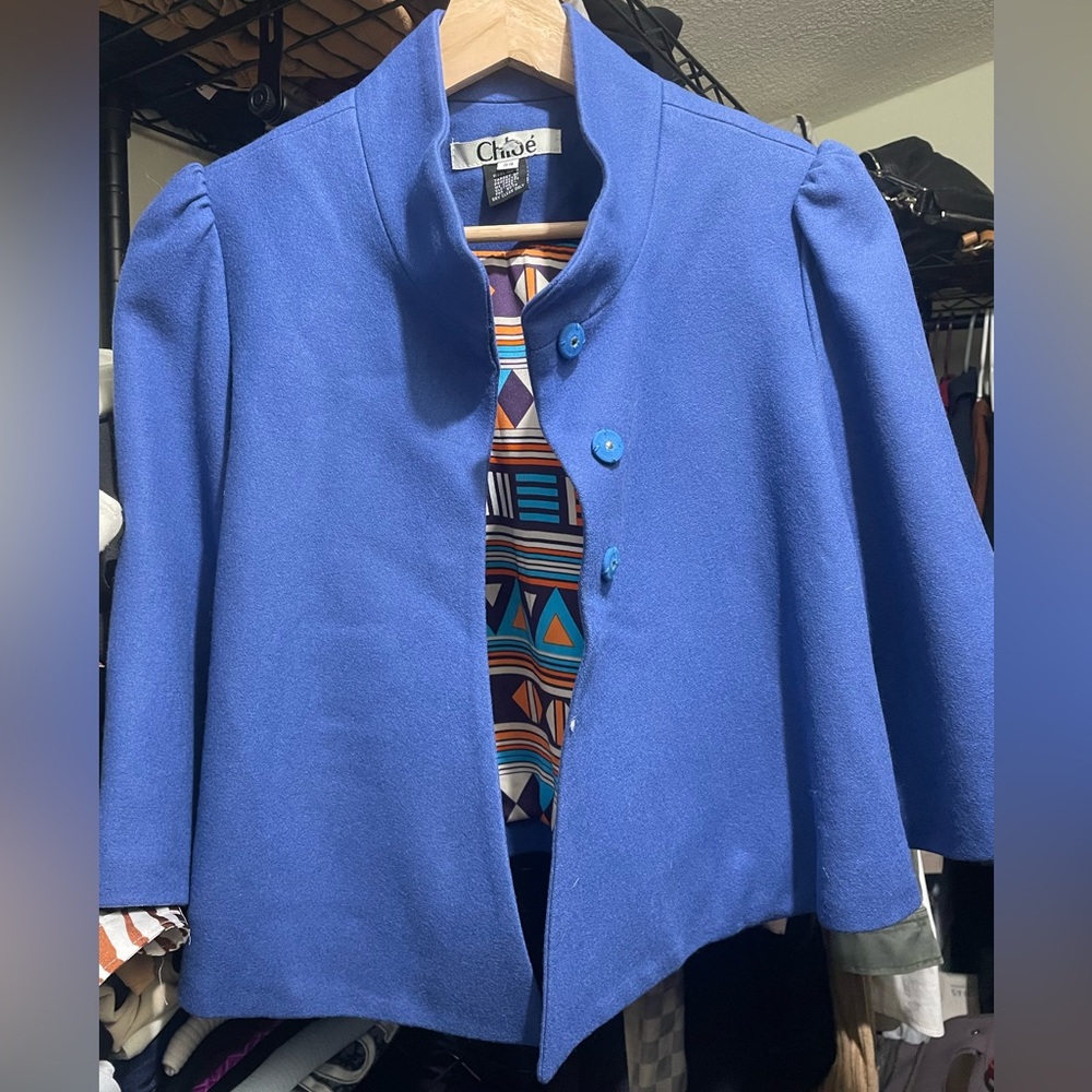 Chloe Crop style Swing Coat